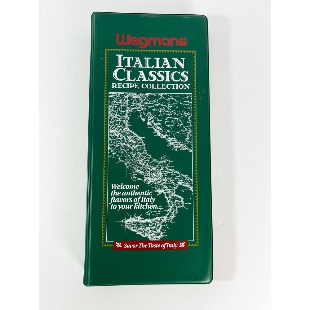 Vintage 90s Wegman's recipe binder full of recipe cards cookbook cooking tips